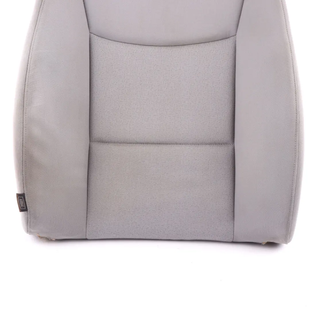 Seat Backrest BMW E90 E91 Front Right O/S Seat Cover Cloth Fabric Grey - SKU 7147680-3 - Part number 7147680