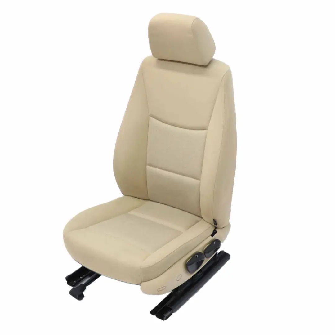BMW E90 E91 Fotel Lewy Przód Materiał Fluid Beżowy - SKU 7147681-2 - Numer Części 7147681