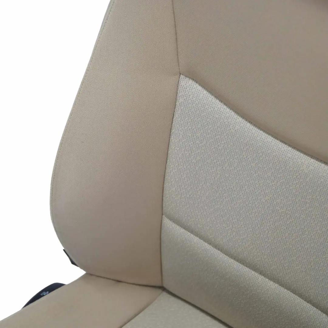 Tela Interior Delantero Derecho Asiento Beige para BMW Serie 3 E90 E91 con número de pieza 7147682 BMW Serie 3 E90 E91 Tela Interior Delantero Derecho Asiento Beige - SKU 7147682 - Número de pieza 7147682