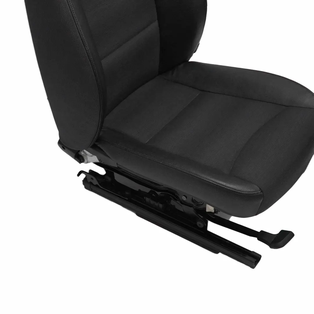 Front Seat BMW E90 E91 Black Leather / Cloth Citrus Interior Left N/S to with Part number 7147691 Front Seat BMW E90 E91 Black Leather / Cloth Citrus Interior Left N/S - SKU rhd-7147691-1 - Part number 7147691