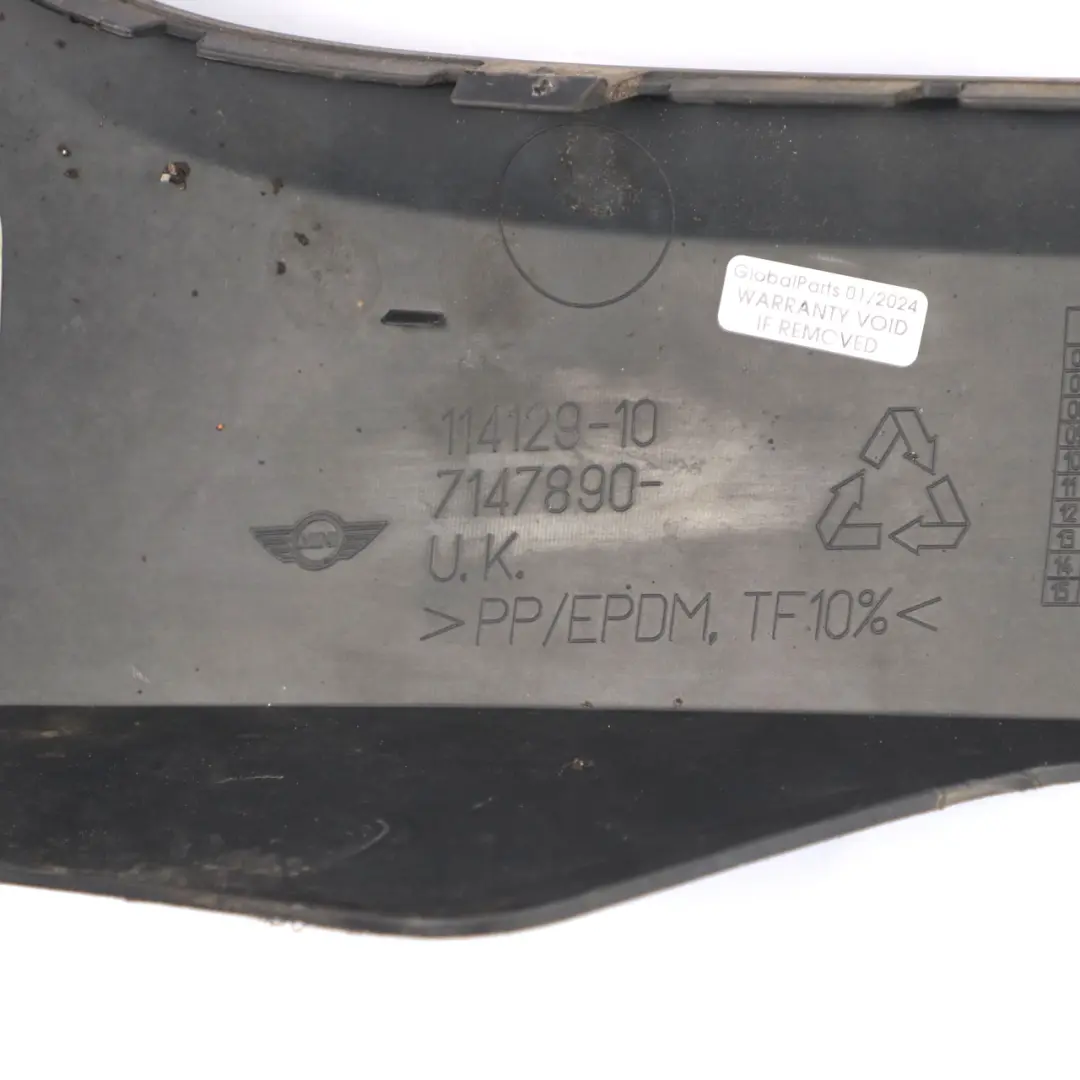 Mini Cooper S R56 R57 Rear Bumper Trim Panel Centre Spoiler Schwarz Black - SKU 7147890-1 - Part number 7147890