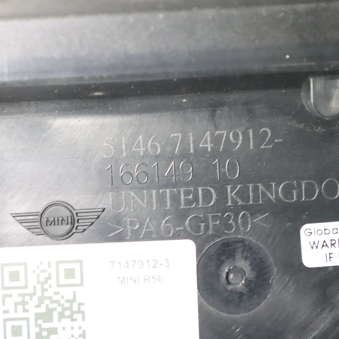 Pannello anteriore di supporto radiatore per Mini Cooper S D R55 R56 R58 R59 con numero di parte 7147912 Mini Cooper S D R55 R56 R58 R59 Pannello anteriore di supporto radiatore - SKU 7147912-3 - Numero di parte 7147912