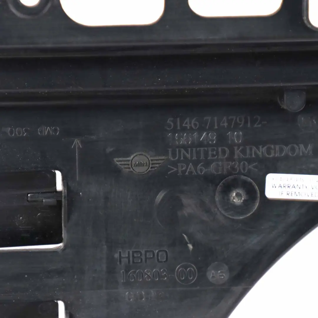 Front Slam Panel Radiator Support to Mini Cooper S D R55 R56 R58 R59 with Part number 7147912 Mini Cooper S D R55 R56 R58 R59 Front Slam Panel Radiator Support - SKU 7147912 - Part number 7147912