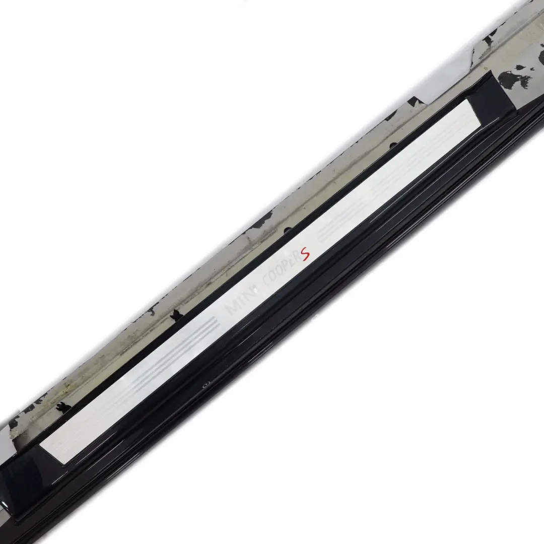 Mini R56 Side Skirt Cover Cooper S Left Door Sill N/S Astro Black Metallic - A25 - SKU 7147915-ASB - Part number 7147915