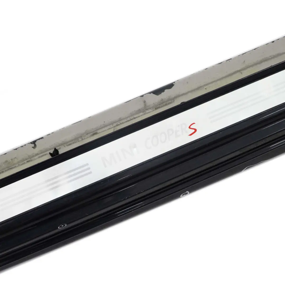 Mini R56 Side Skirt Cover Cooper S Left Door Sill N/S Astro Black Metallic - A25 - SKU 7147915-ASB - Part number 7147915