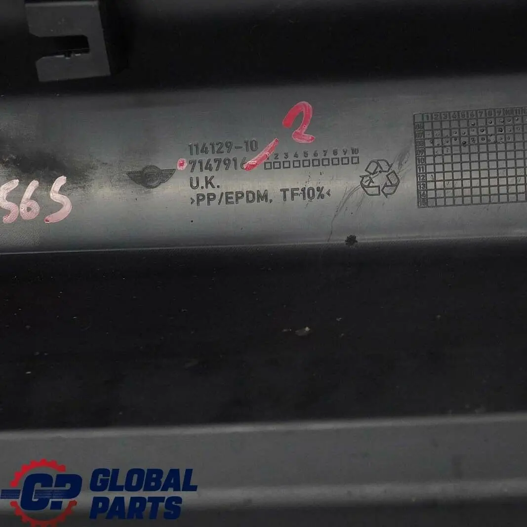 RIGHT DOOR SILL COVER SIDE SKIRT O/S 7147916 to BMW Mini Cooper S R56 R57 R58 R59 with Part number 7147916-2 BMW Mini Cooper S R56 R57 R58 R59 RIGHT DOOR SILL COVER SIDE SKIRT O/S 7147916 - SKU 7147916-2 - Part number 7147916-2