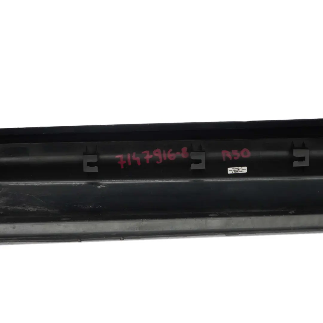 Tapa De umbral De puerta derecha Faldon lateral 7147916 para Mini R56 R57 R58 R59 con número de pieza 51777147916 Mini R56 R57 R58 R59 Tapa De umbral De puerta derecha Faldon lateral 7147916 - SKU 7147916-8 - Número de pieza 51777147916