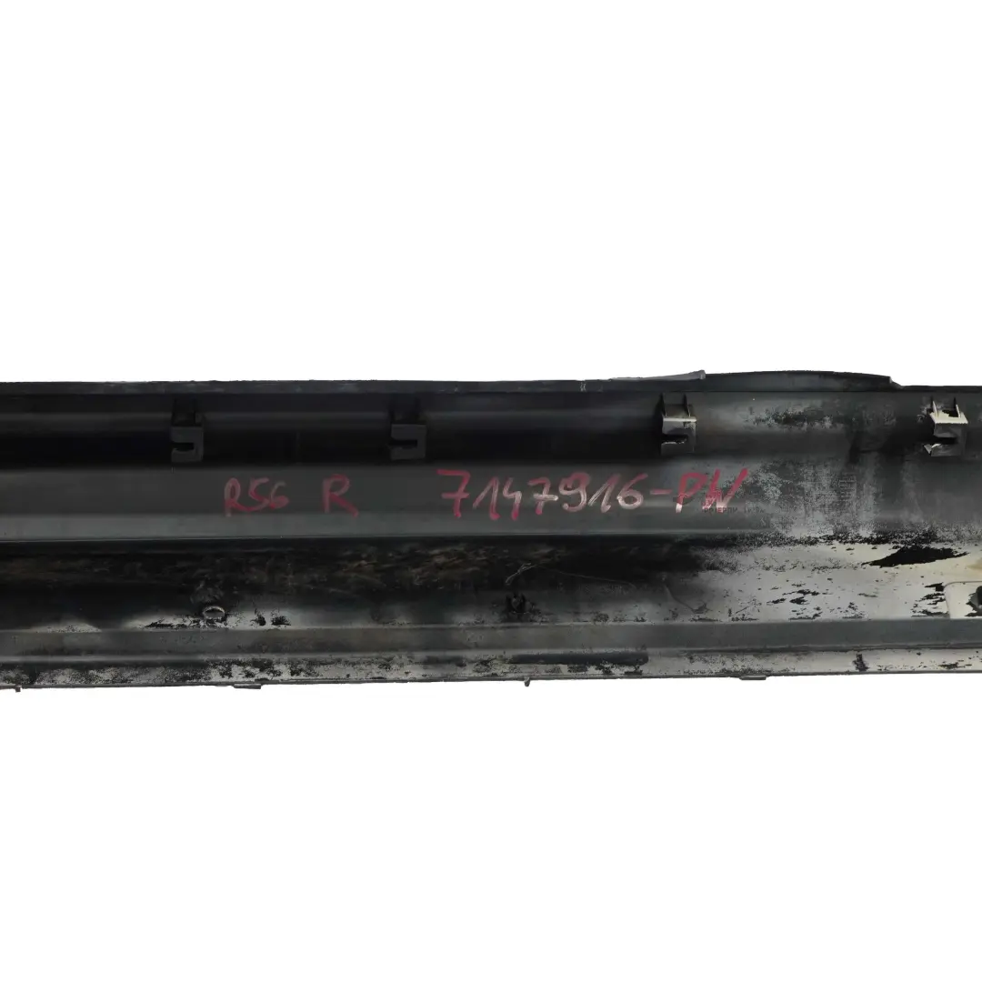 Side Skirt Right O/S Cooper S Door Sill Trim Cover Pepper White to Mini R56 with Part number 7147916 Mini R56 Side Skirt Right O/S Cooper S Door Sill Trim Cover Pepper White - SKU 7147916-PW - Part number 7147916