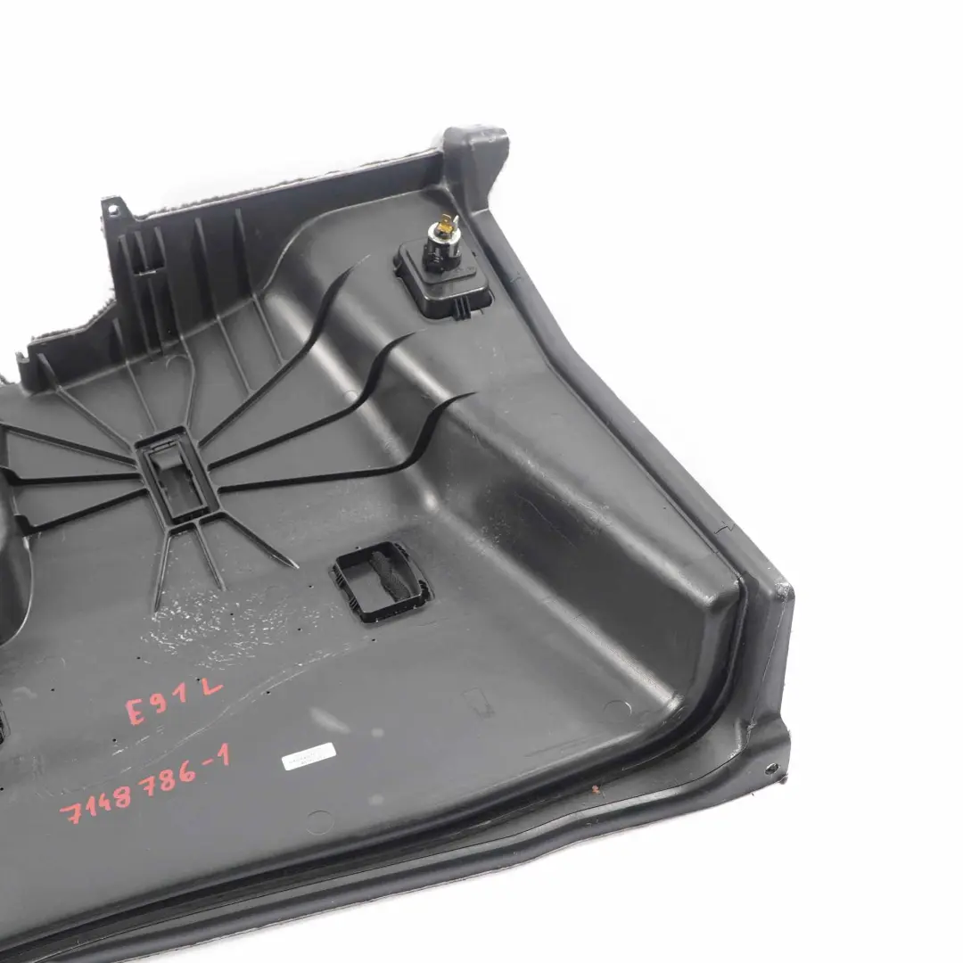 Trunk Trim Panel BMW E91 Touring Left N/S Additional Battery Anthrazit to with Part number 7148786 Trunk Trim Panel BMW E91 Touring Left N/S Additional Battery Anthrazit - SKU 7148786-1 - Part number 7148786