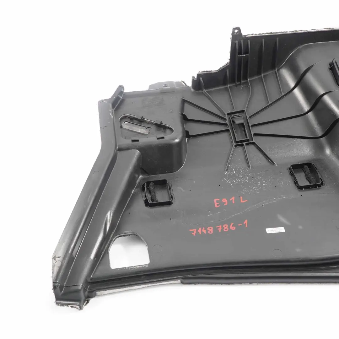 Trunk Trim Panel BMW E91 Touring Left N/S Additional Battery Anthrazit to with Part number 7148786 Trunk Trim Panel BMW E91 Touring Left N/S Additional Battery Anthrazit - SKU 7148786-1 - Part number 7148786