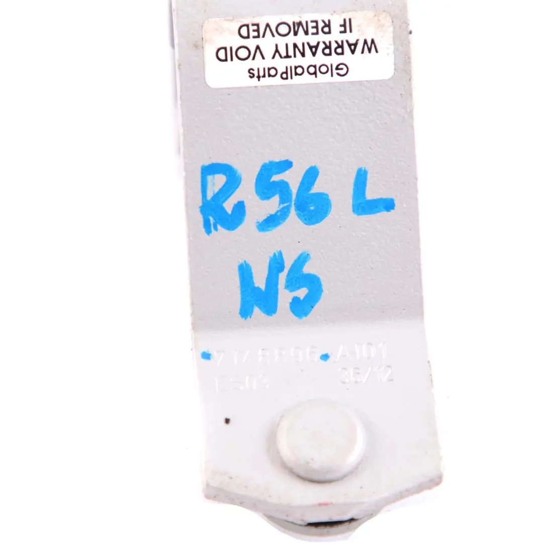 Left Boot Trunk Lid Tailgate Hinge N/S White Silver A62 to Mini Cooper R56 with Part number 7148896 Mini Cooper R56 Left Boot Trunk Lid Tailgate Hinge N/S White Silver A62 - SKU 7148896-WS - Part number 7148896