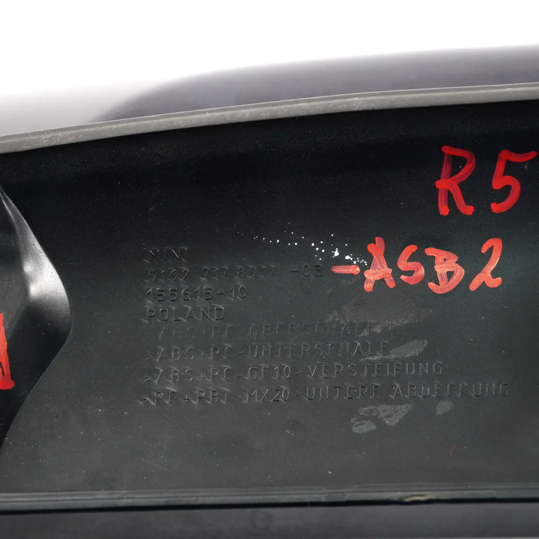  Spoiler Maletero Mini R56 Cooper Porton Trasero Astro Negro Metalizado A25 - SKU 7148914-ASB2 - Número de pieza 7148914
