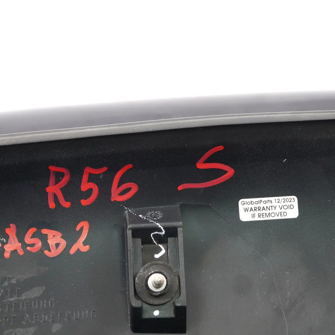  Trunk Spoiler Mini R56 Cooper S Rear Tailgate Astro Black Metallic A25 - SKU 7148914-ASB2 - Part number 7148914
