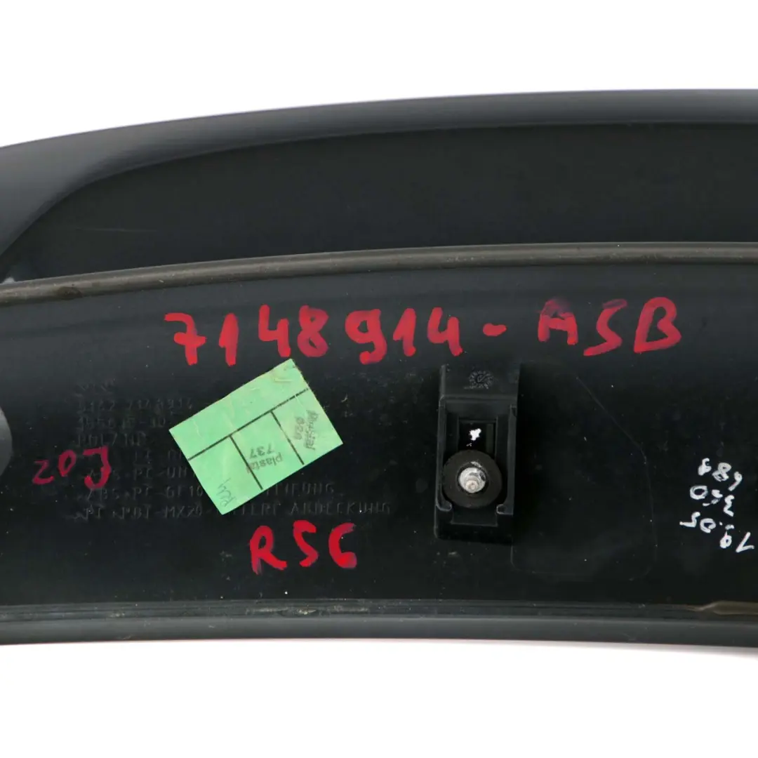Mini Cooper S R56 LCI Rear Spoiler Astro Black Metallic - A25 - SKU 7148914-ASB - Part number 7148914