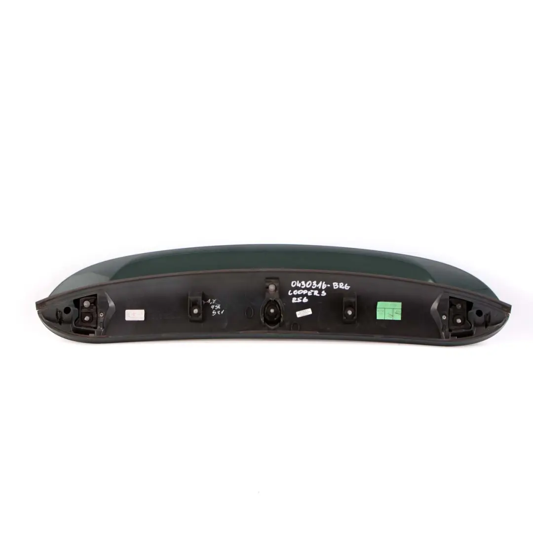 Alerón Trasero Portón Maletero Verde Británico 895 para Mini R56 LCI con número de pieza 7148914 Mini R56 LCI Alerón Trasero Portón Maletero Verde Británico 895 - SKU 7148914-BRG - Número de pieza 7148914