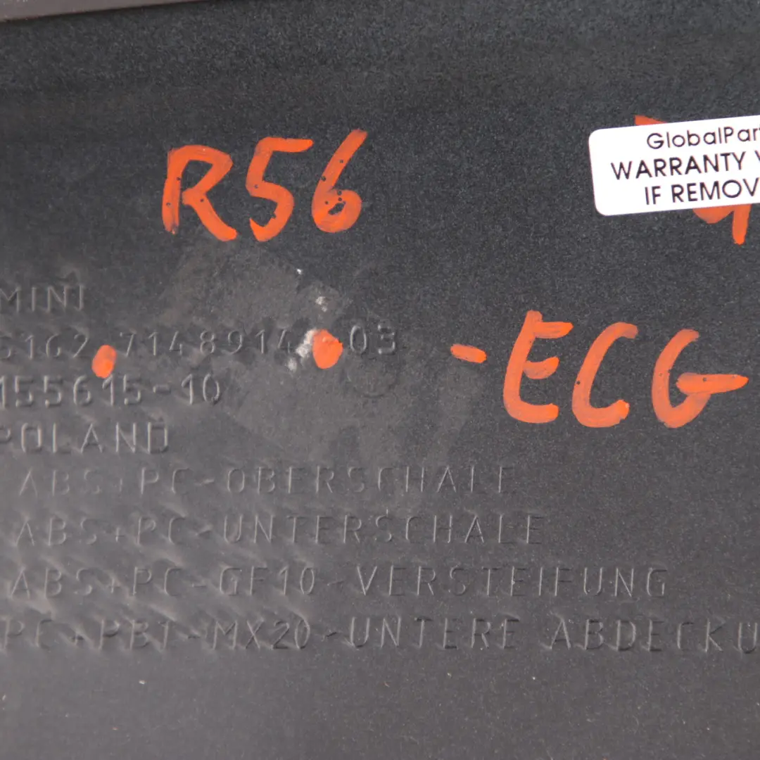 Mini Cooper S R56 Hinten Heckklappe Heckspoiler Eclipse Grey Metallic - SKU 7148914-ECG - Teilenummer 7148914