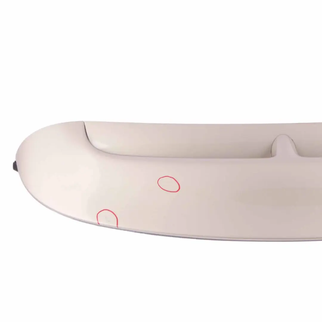 Spoiler Trim Panel Sparkling Silver A60 to MINI Cooper S R56 Rear with Part number 7148914 MINI Cooper S R56 Rear Spoiler Trim Panel Sparkling Silver A60 - SKU 7148914-SS - Part number 7148914