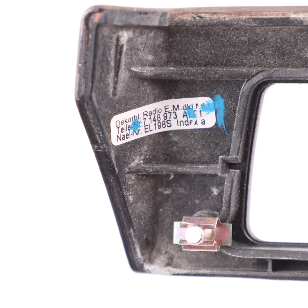  Radio Frame BMW E65 E66 Panel Trim Player Surround Wood Esche Dunkel - SKU 7148973-1 - Part number 7148973