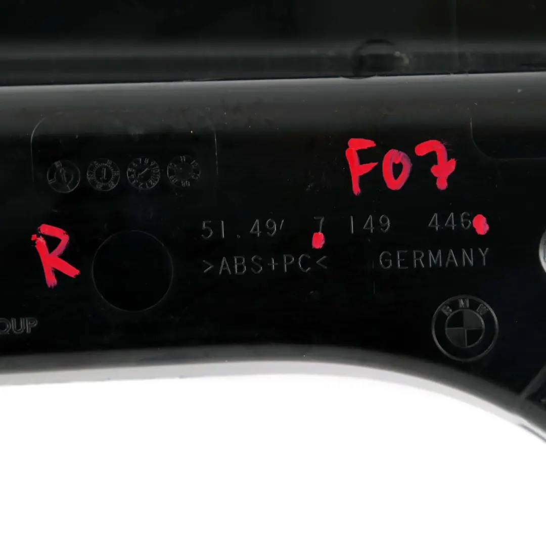 Trim Kofferraumdeckel BMW F07 Dachrinnenabdeckung Paneel Hinten Schwarz für mit Teilenummer 7149446 Trim Kofferraumdeckel BMW F07 Dachrinnenabdeckung Paneel Hinten Schwarz - SKU 7149446 - Teilenummer 7149446