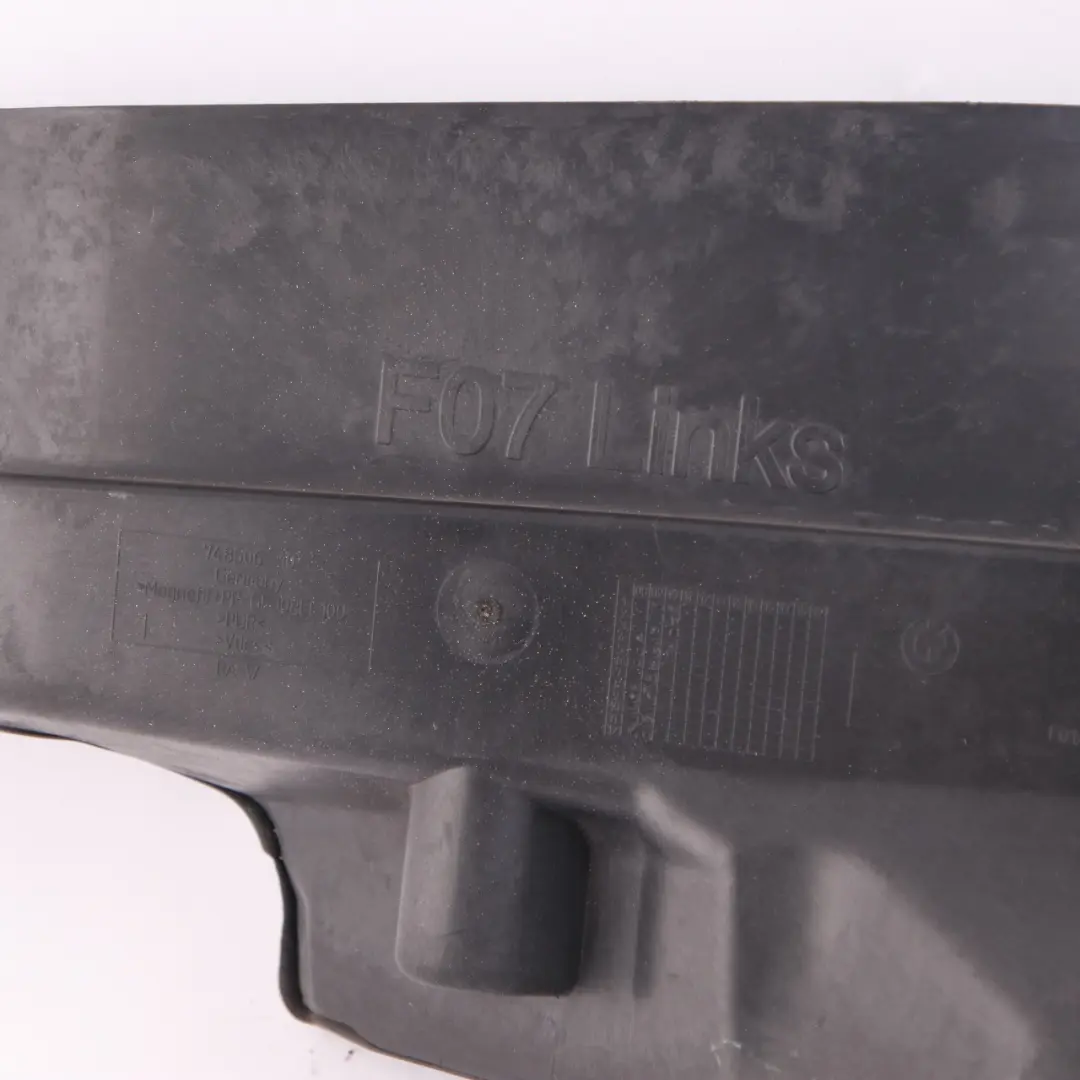 BMW F07 GT Vano Motor Pared Izquierda Cubierta Insonorizante - SKU 7149459 - Número de pieza 7149459