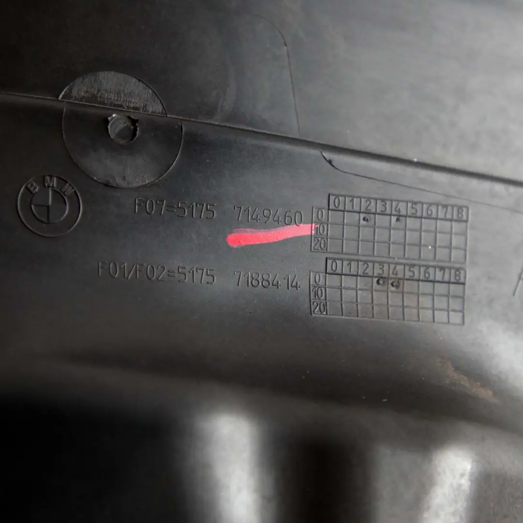 Isolamento Acustico Paratia Superiore Destra Anteriore per BMW 5 F07 GT con numero di parte 7149460 BMW 5 F07 GT Isolamento Acustico Paratia Superiore Destra Anteriore - SKU 7149460 - Numero di parte 7149460