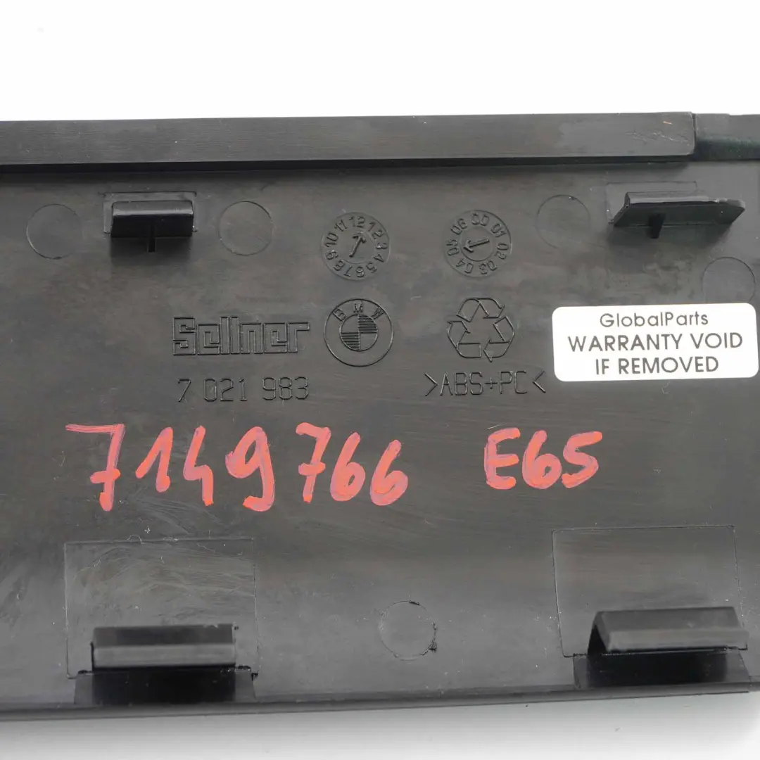  Dach Verkleidung BMW E65 E66 Dachhimmel Abdeckung Einsatz Blende vorne Anthrazit - SKU 7149766 - Teilenummer 7149766