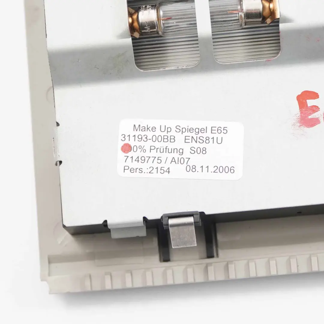 Espejo Retrovisor BMW E65 E66 Luz Maquillaje Techo Steingrau para con número de pieza 7149775 Espejo Retrovisor BMW E65 E66 Luz Maquillaje Techo Steingrau - SKU 7149775 - Número de pieza 7149775