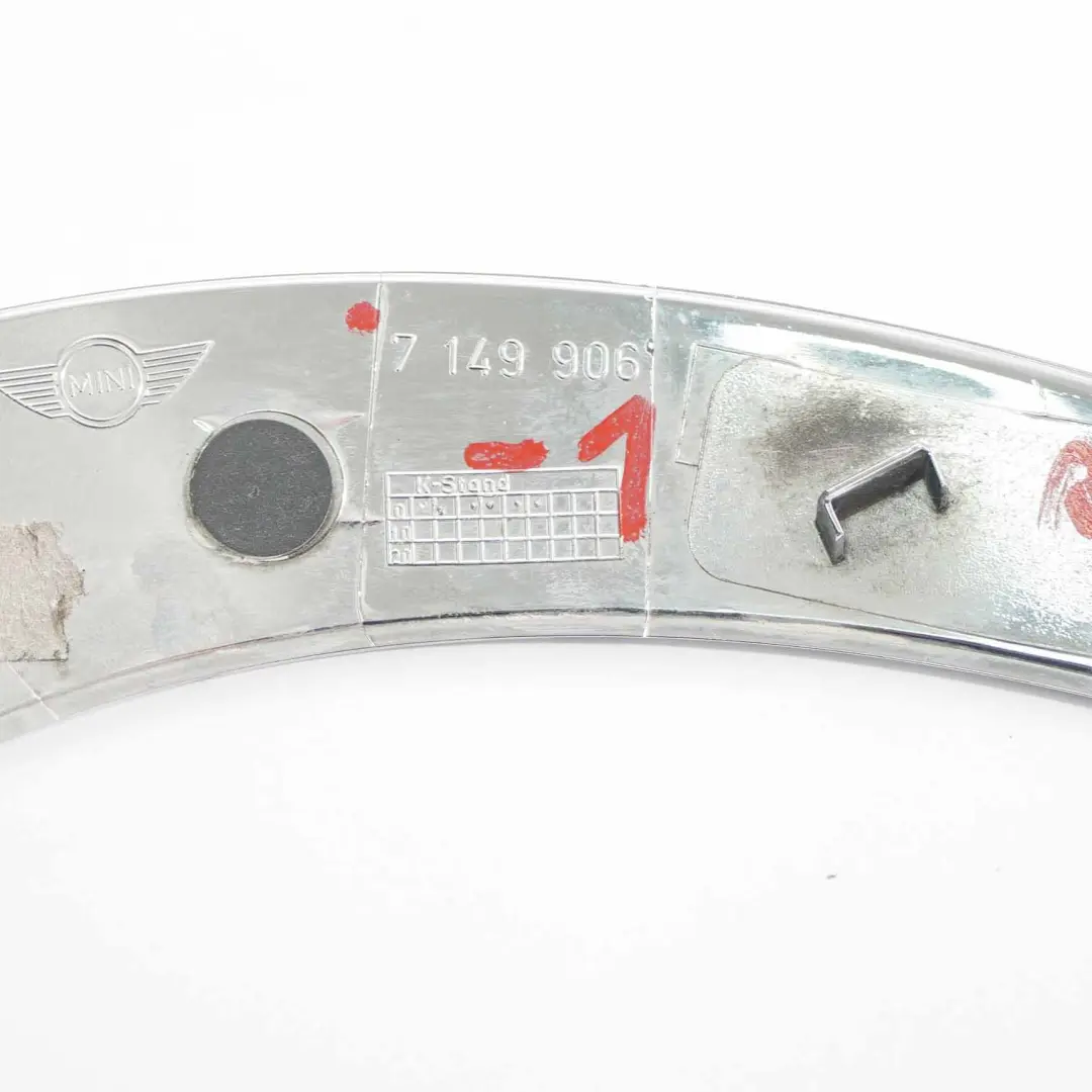  Anillo Embellecedor Faro Mini Cooper One R56 R55 R57 LCI Derecho Cromo - SKU 7149906-1 - Número de pieza 7149906