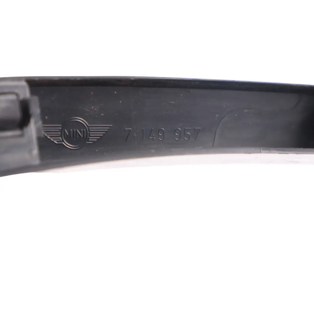 Front Bumper Hood Moulding Trim Black to Mini Cooper R55 R56 R57 with Part number 7149957 Mini Cooper R55 R56 R57 Front Bumper Hood Moulding Trim Black - SKU 7149957-3 - Part number 7149957