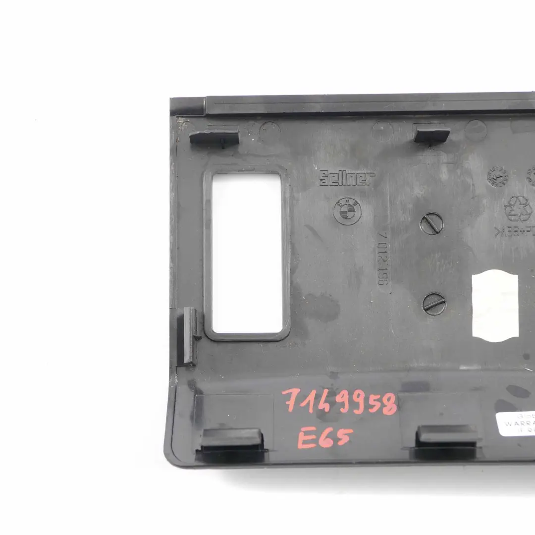  Dach Verkleidung BMW E65 Dachhimmel Abdeckung Einsatz vorne Anthrazit 7012196 - SKU 7149958 - Teilenummer 7149958