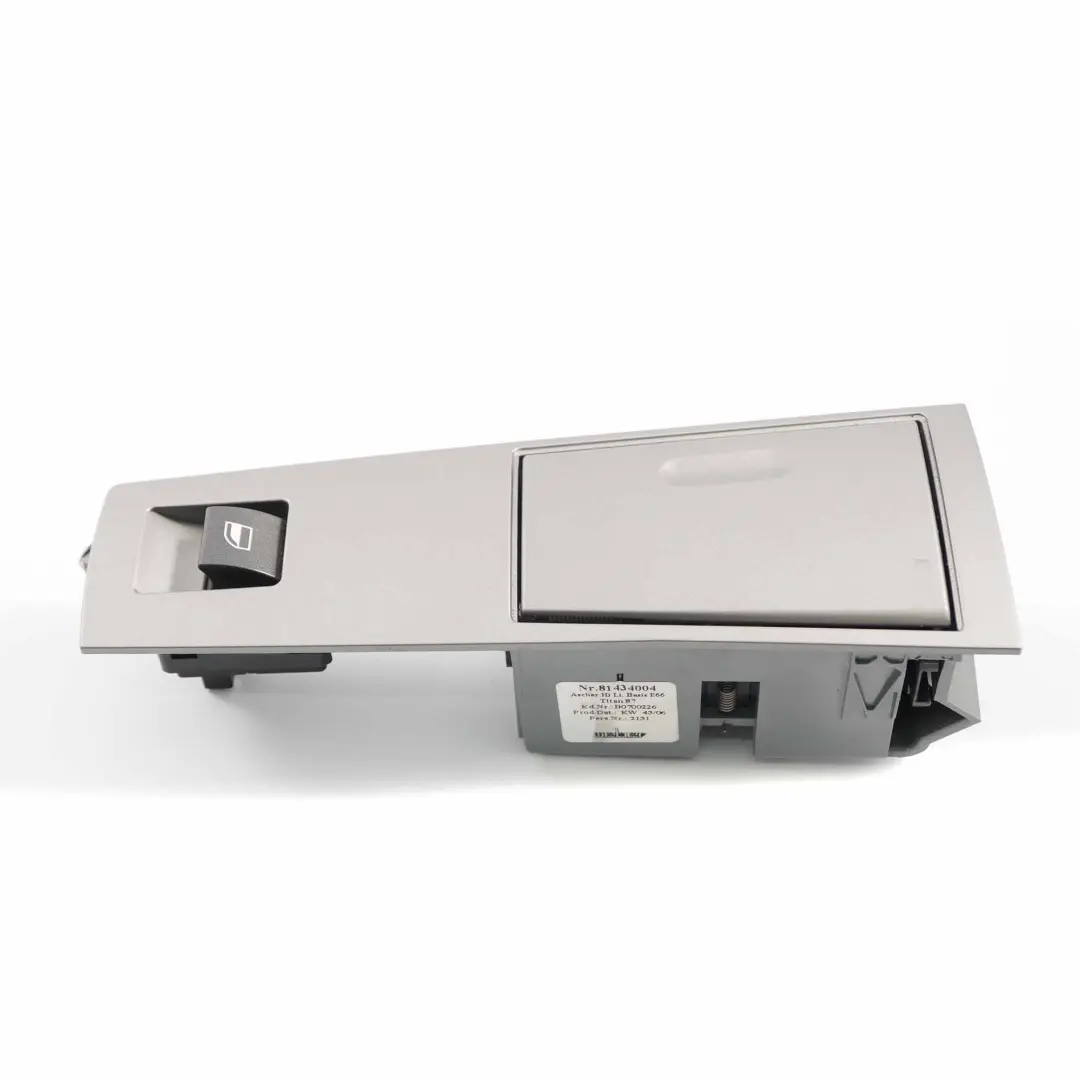 Ventana Interruptor Cenicero Acabado Tapa Izquierda Titan 87 para BMW E65 con número de pieza 7149961 BMW E65 Ventana Interruptor Cenicero Acabado Tapa Izquierda Titan 87 - SKU 7149961 - Número de pieza 7149961