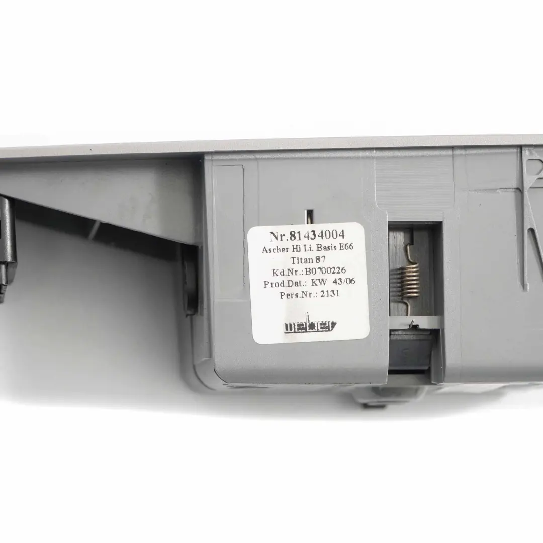 Window Switch Ashtray Finisher Cover Left N/S Titan 87 to BMW E65 with Part number 7149961 BMW E65 Window Switch Ashtray Finisher Cover Left N/S Titan 87 - SKU 7149961 - Part number 7149961