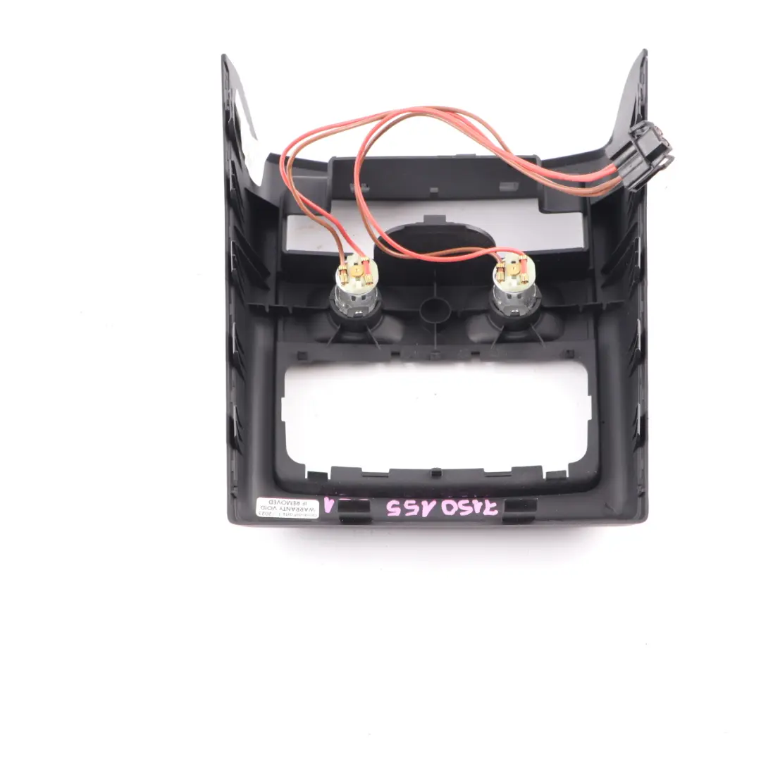 Trim Centre Console Schwarz Black to BMW E90 E91 Cover Rear with Part number 7150155 BMW E90 E91 Cover Rear Trim Centre Console Schwarz Black - SKU 7150155 - Part number 7150155