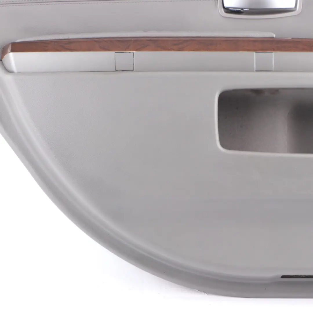 Door Card Rear Left N/S Interior Trim Panel Leather Nasca Flanell Grey to BMW E65 with Part number 7150317 BMW E65 Door Card Rear Left N/S Interior Trim Panel Leather Nasca Flanell Grey - SKU 7150317 - Part number 7150317