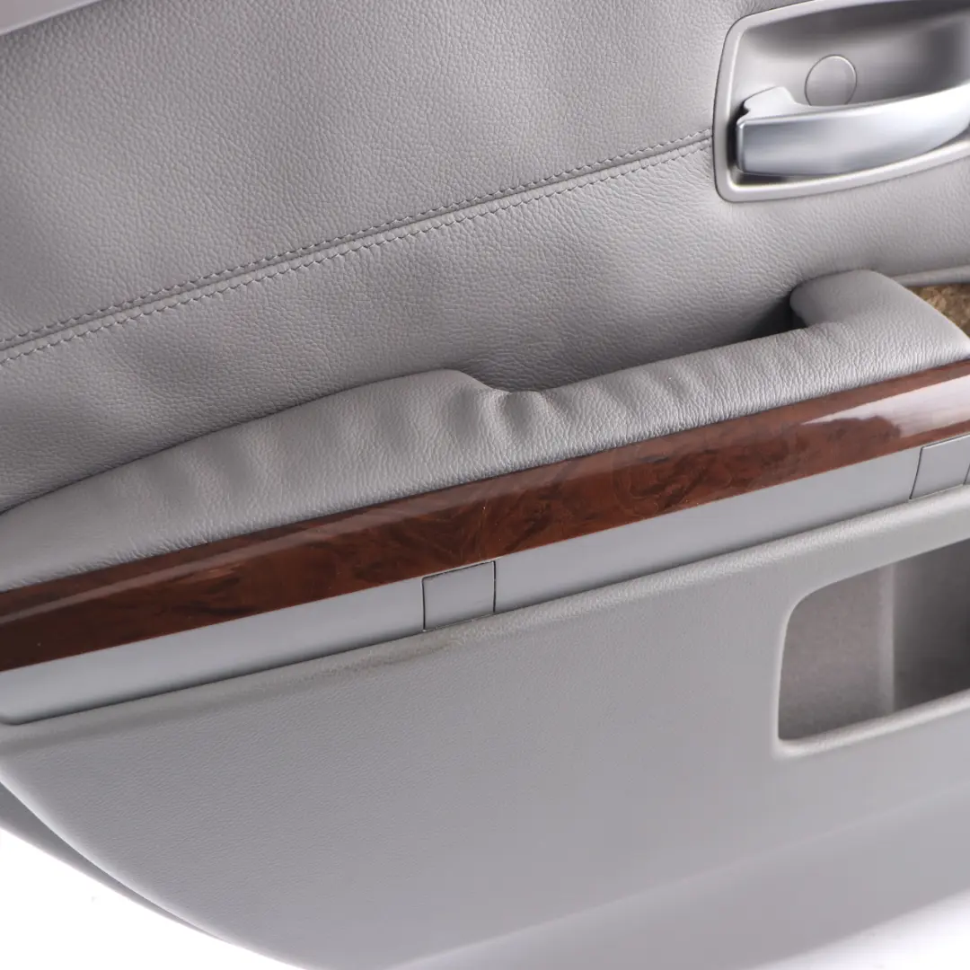 Door Card Rear Left N/S Interior Trim Panel Leather Nasca Flanell Grey to BMW E65 with Part number 7150317 BMW E65 Door Card Rear Left N/S Interior Trim Panel Leather Nasca Flanell Grey - SKU 7150317 - Part number 7150317