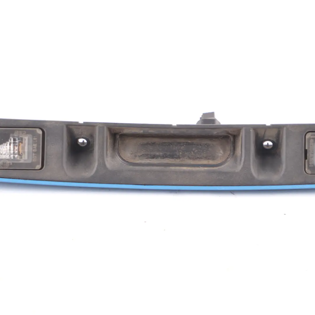 Mini Cooper R55 R56 LCI Boot Lid Grab Handle Laser Blue Metallic A59 - SKU 7151140-LAB - Part number 7151140