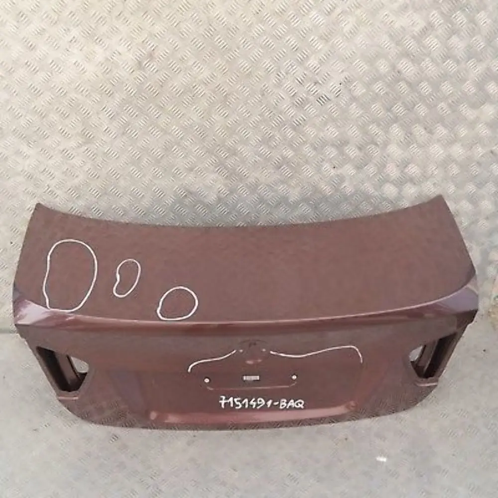 Trunk Lid Tailgate Boot Lid Barriquerot Red Metallic - A41 to BMW 3 SERIES E90 with Part number 7151491 BMW 3 SERIES E90 Trunk Lid Tailgate Boot Lid Barriquerot Red Metallic - A41 - SKU 7151491-BAQ - Part number 7151491