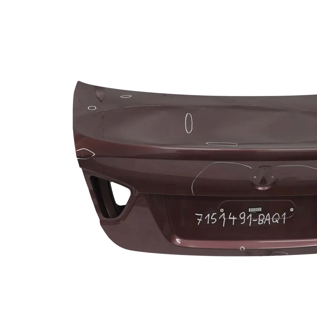 Boot Trunk Lid Tailgate Barriquerot Barrique Red Metallic - A41 to BMW E90 with Part number 7151491 BMW E90 Boot Trunk Lid Tailgate Barriquerot Barrique Red Metallic - A41 - SKU 7151491-BAQ1 - Part number 7151491