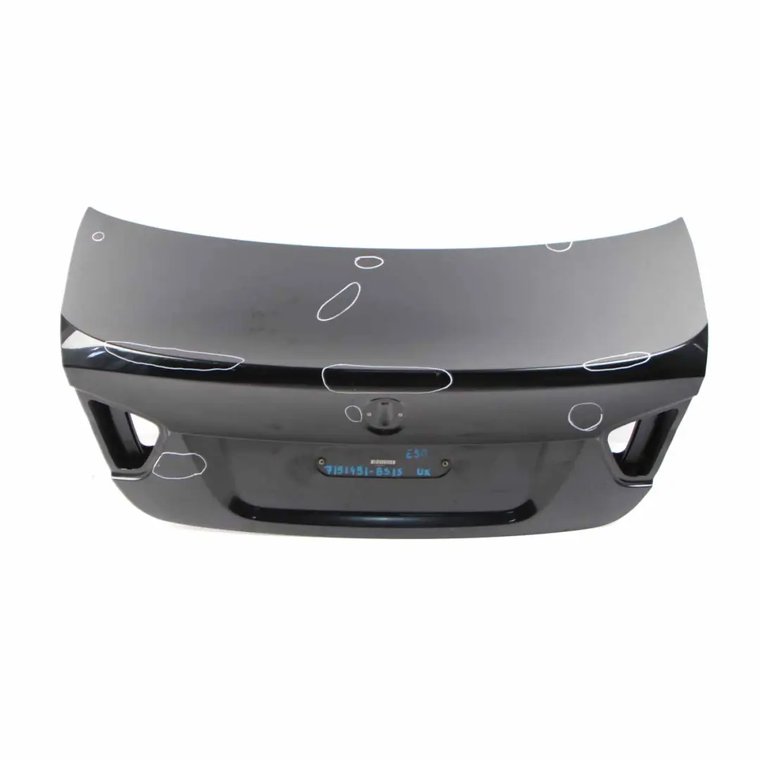 Trunk Lid Tailgate Bootlid Boot Black Sapphire - 475 to BMW E90 Rear with Part number 7151491 BMW E90 Rear Trunk Lid Tailgate Bootlid Boot Black Sapphire - 475 - SKU 7151491-BS15 - Part number 7151491