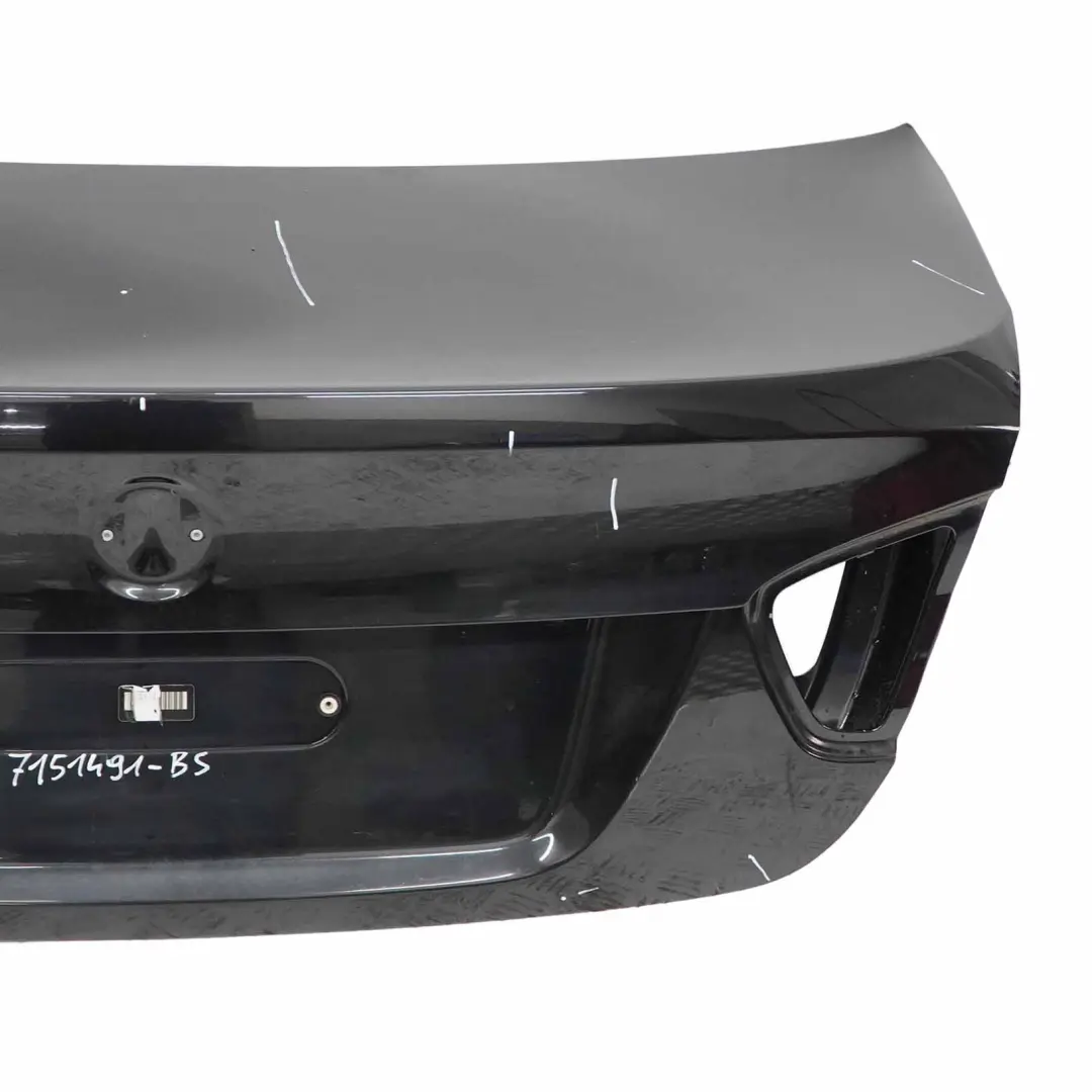 BMW E90 Rear Trunk Lid Tailgate Boot Bootlid Black Sapphire Metallic - 475 - SKU 7151491-BS - Part number 7151491