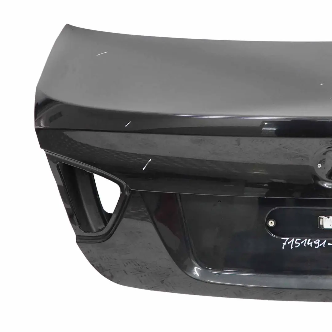 BMW E90 Rear Trunk Lid Tailgate Boot Bootlid Black Sapphire Metallic - 475 - SKU 7151491-BS - Part number 7151491