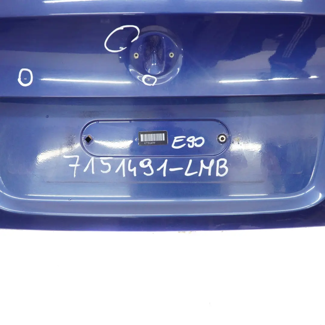 Klapa Tylna Tył Bagażnika Le Mans Blau do BMW E90 o numerze 7151491 BMW E90 Klapa Tylna Tył Bagażnika Le Mans Blau - SKU 7151491-LMB - Numer Części 7151491