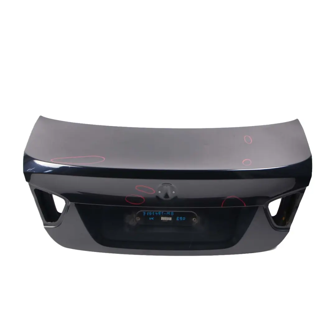 Boot Trunk Lid Tailgate Rear Bootlid Monacoblau Monaco Blue - A35 to BMW 3 E90 with Part number 7151491 BMW 3 E90 Boot Trunk Lid Tailgate Rear Bootlid Monacoblau Monaco Blue - A35 - SKU 7151491-MB - Part number 7151491
