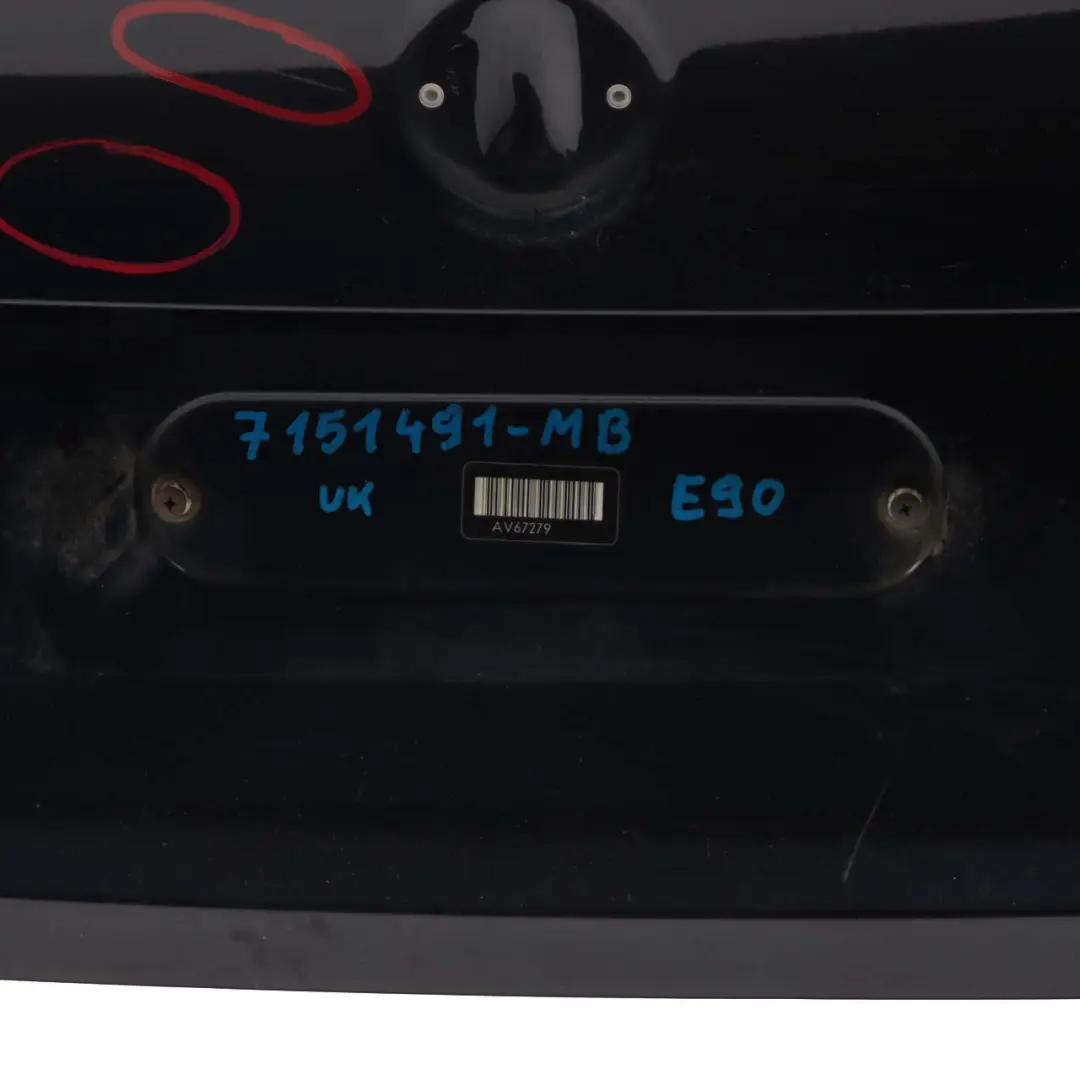 BMW 3 E90 Boot Trunk Lid Tailgate Rear Bootlid Monacoblau Monaco Blue - A35 - SKU 7151491-MB - Part number 7151491