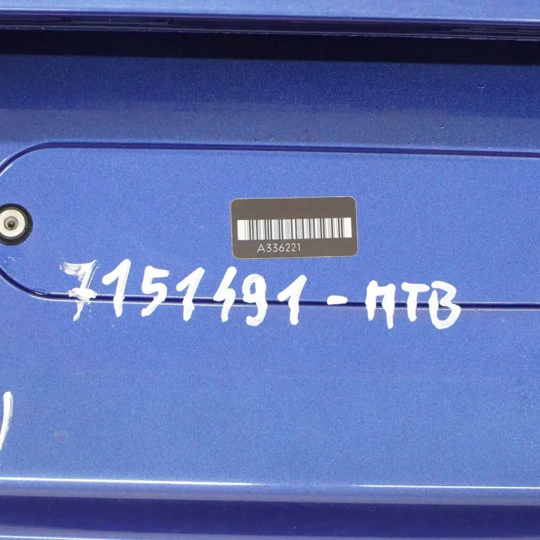BMW E90 Trunk Lid Tailgate Boot Lid Montegoblau Montego Blue Metallic - A51 - SKU 7151491-MTB - Part number 7151491