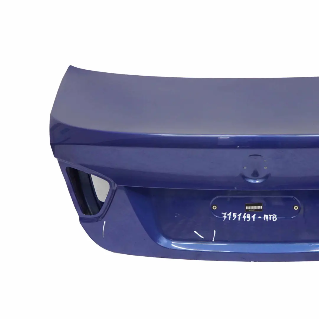 Trunk Lid Tailgate Boot Lid Montegoblau Montego Blue Metallic - A51 to BMW E90 with Part number 7151491 BMW E90 Trunk Lid Tailgate Boot Lid Montegoblau Montego Blue Metallic - A51 - SKU 7151491-MTB - Part number 7151491