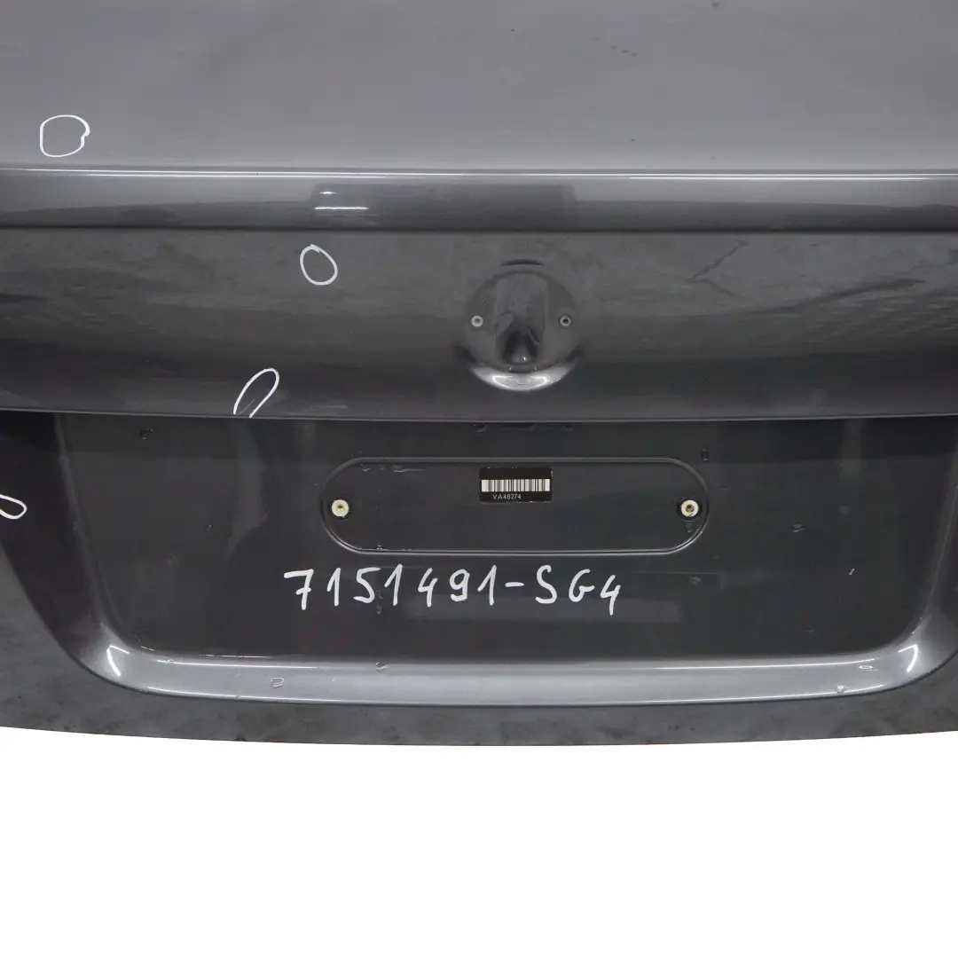 Boot Trunk Lid Tailgate Rear Bootlid Sparkling Graphite Metallic - A22 to BMW E90 with Part number 7151491 BMW E90 Boot Trunk Lid Tailgate Rear Bootlid Sparkling Graphite Metallic - A22 - SKU 7151491-SG4 - Part number 7151491