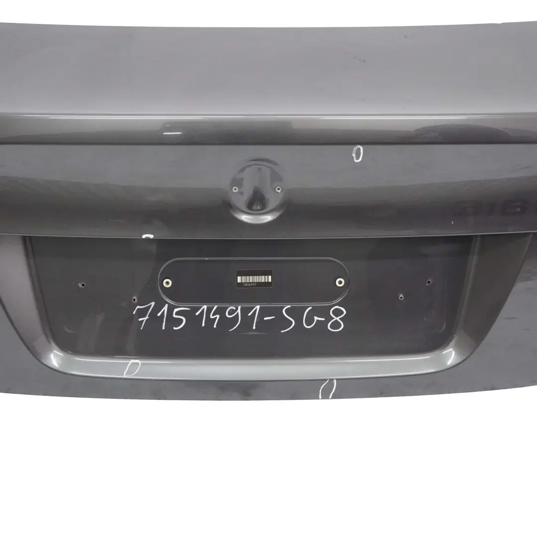 BMW E90 Boot Trunk Lid Tailgate Rear Bootlid Sparkling Graphite Metallic - A22 - SKU 7151491-SG8 - Part number 7151491