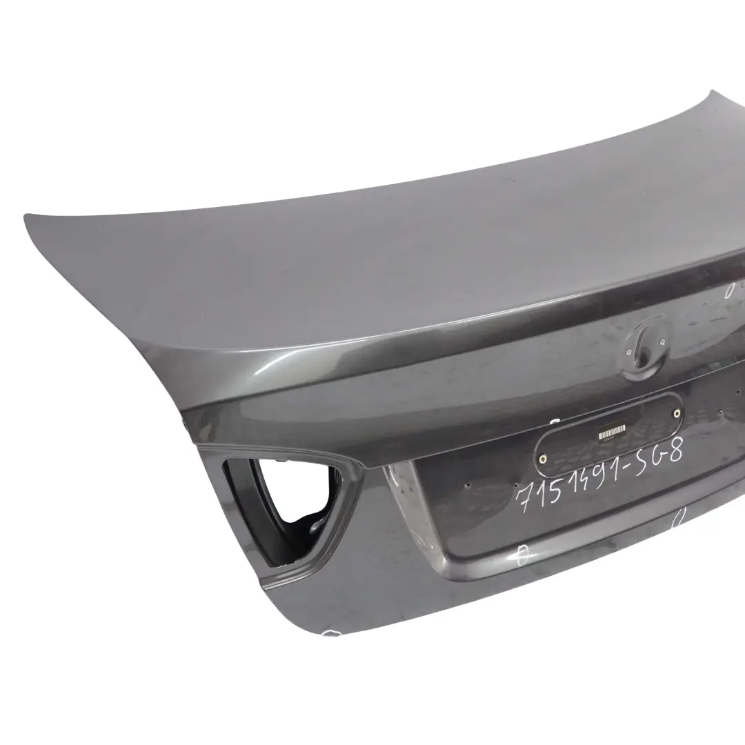 Boot Trunk Lid Tailgate Rear Bootlid Sparkling Graphite Metallic - A22 to BMW E90 with Part number 7151491 BMW E90 Boot Trunk Lid Tailgate Rear Bootlid Sparkling Graphite Metallic - A22 - SKU 7151491-SG8 - Part number 7151491