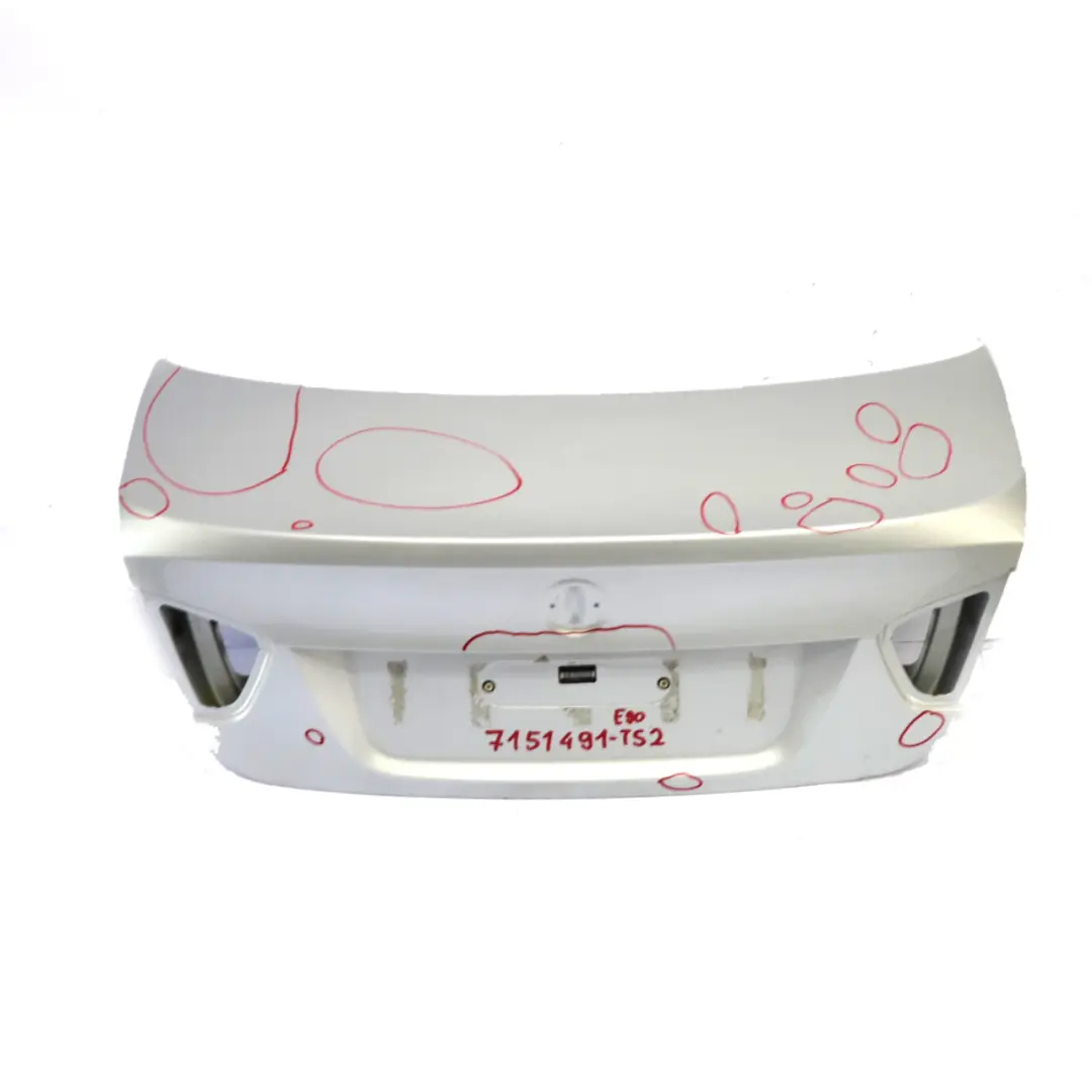 Heckklappe Klappe Hinten Titansilber Silber Metallic - 354 für BMW 3 E90 mit Teilenummer 7151491 BMW 3 E90 Heckklappe Klappe Hinten Titansilber Silber Metallic - 354 - SKU 7151491-TS2 - Teilenummer 7151491